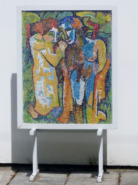 Karl Schmidt-Rottluff, Badende, 1925, Mosaik, Brücke-Museum Berlin, Karl und Emy Rottluff Stiftung. Foto © Urszula Usakowska-Wolff