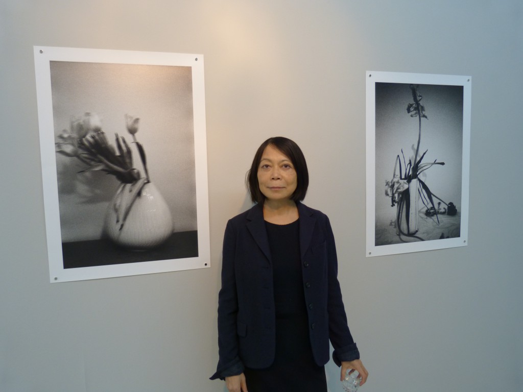 Leiko Ikemura mit "Blumen". Haus am Waldsee Berlin. Foto © Urszula Usakowska-Wolff