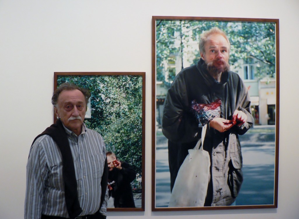Boris Mikhailov (links), Berlinische Galerie, 25.02.2012. Foto © Urszula Usakowska-Wolff